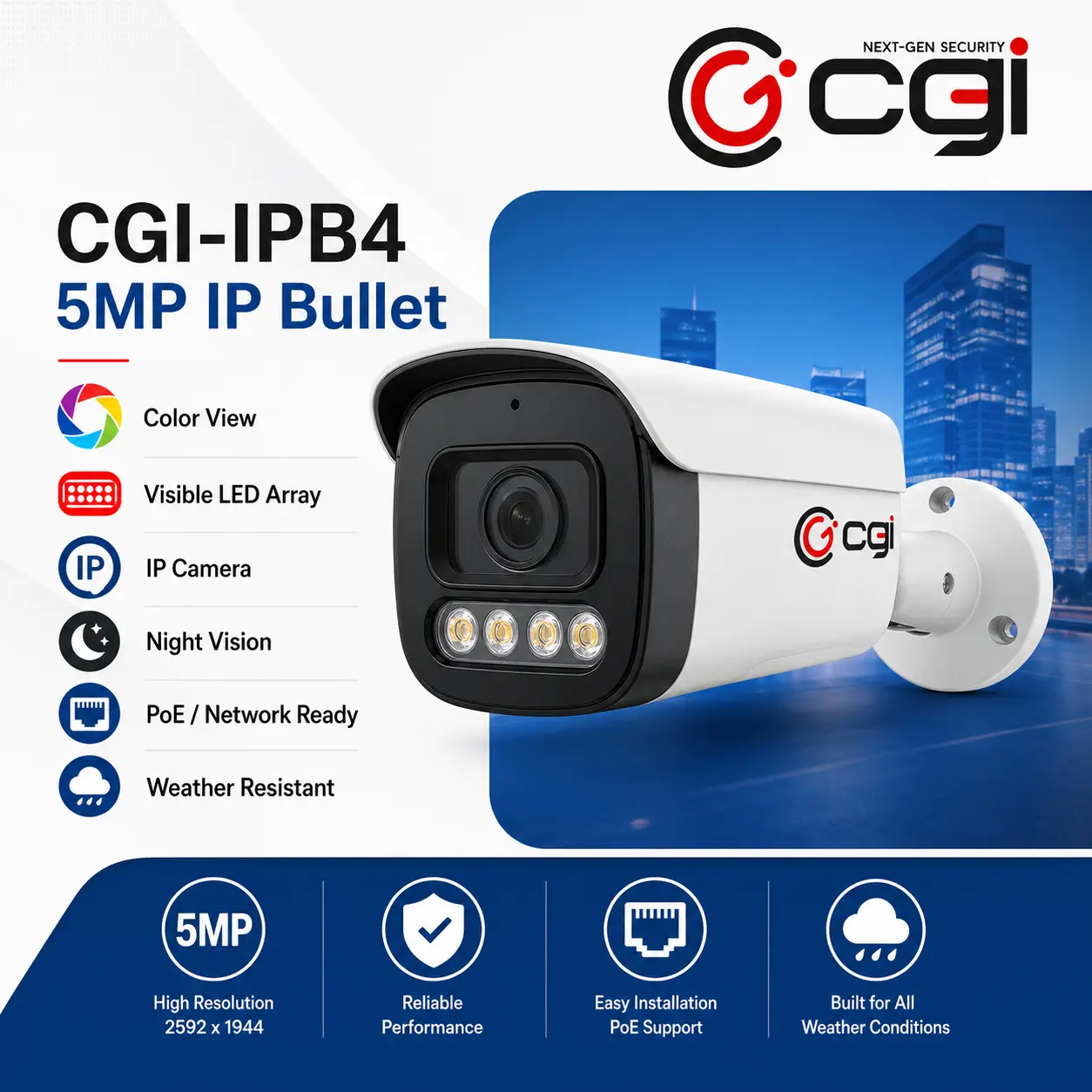 IP CAMERA B4 5MP BULLET